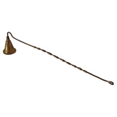 Vintage Brass Arts & Crafts Style Candle Snuffer