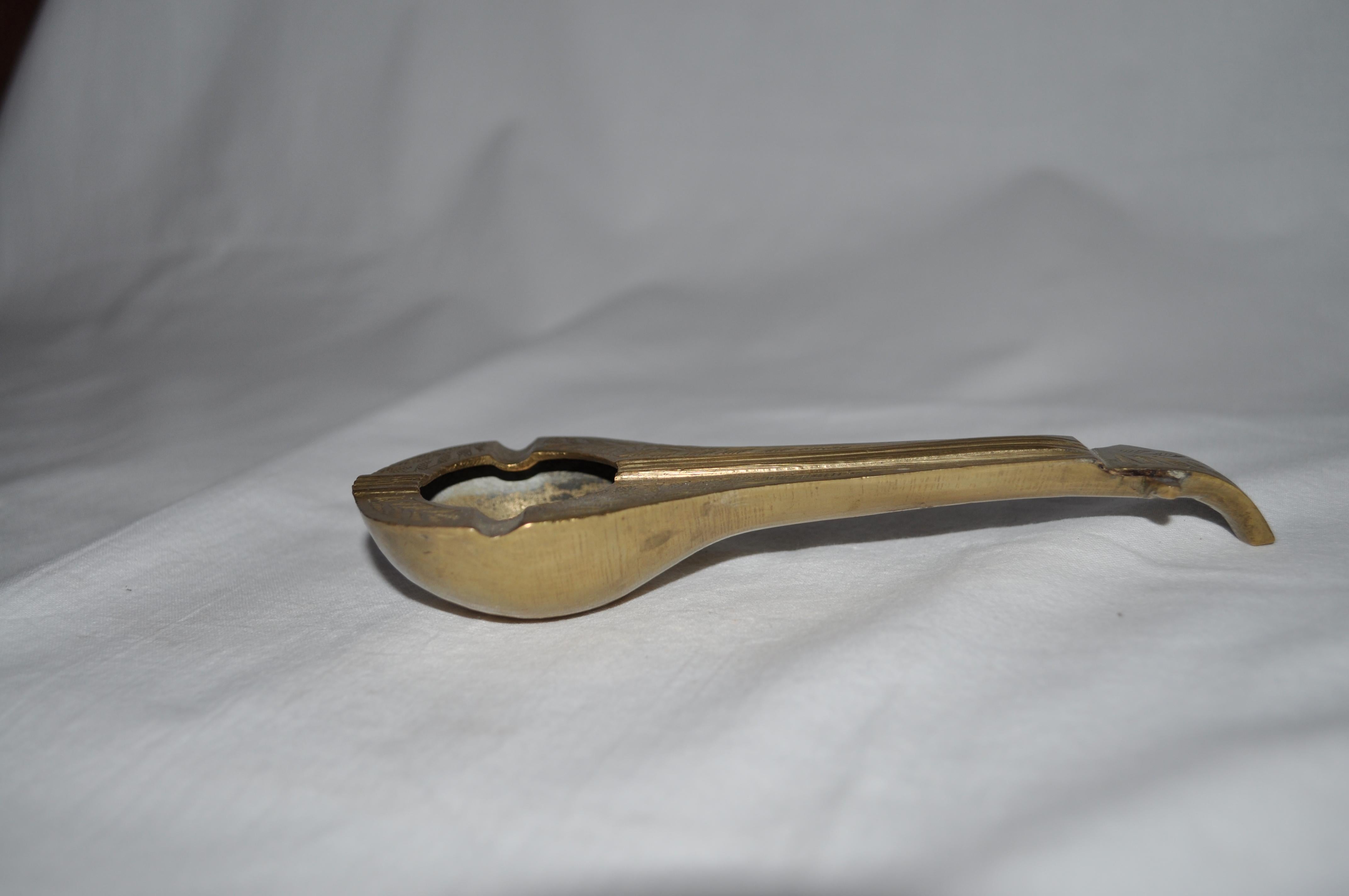 Mid-Century Modern Vintage Brass Ashtray For Sale