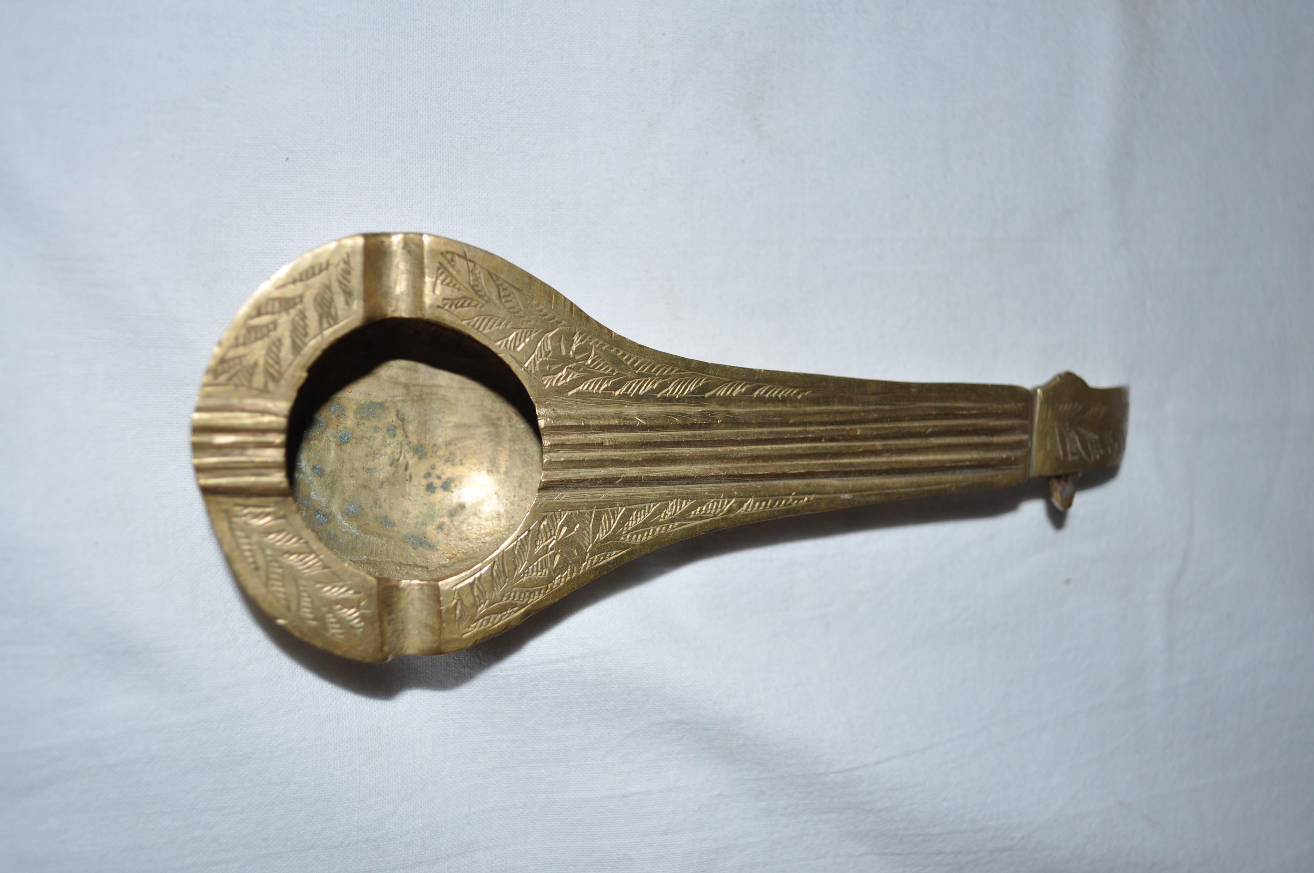 Turkish Vintage Brass Ashtray For Sale