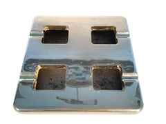 Vintage Brass Ashtray of in the Modernist Style Marked "Gourmetine" / "France"