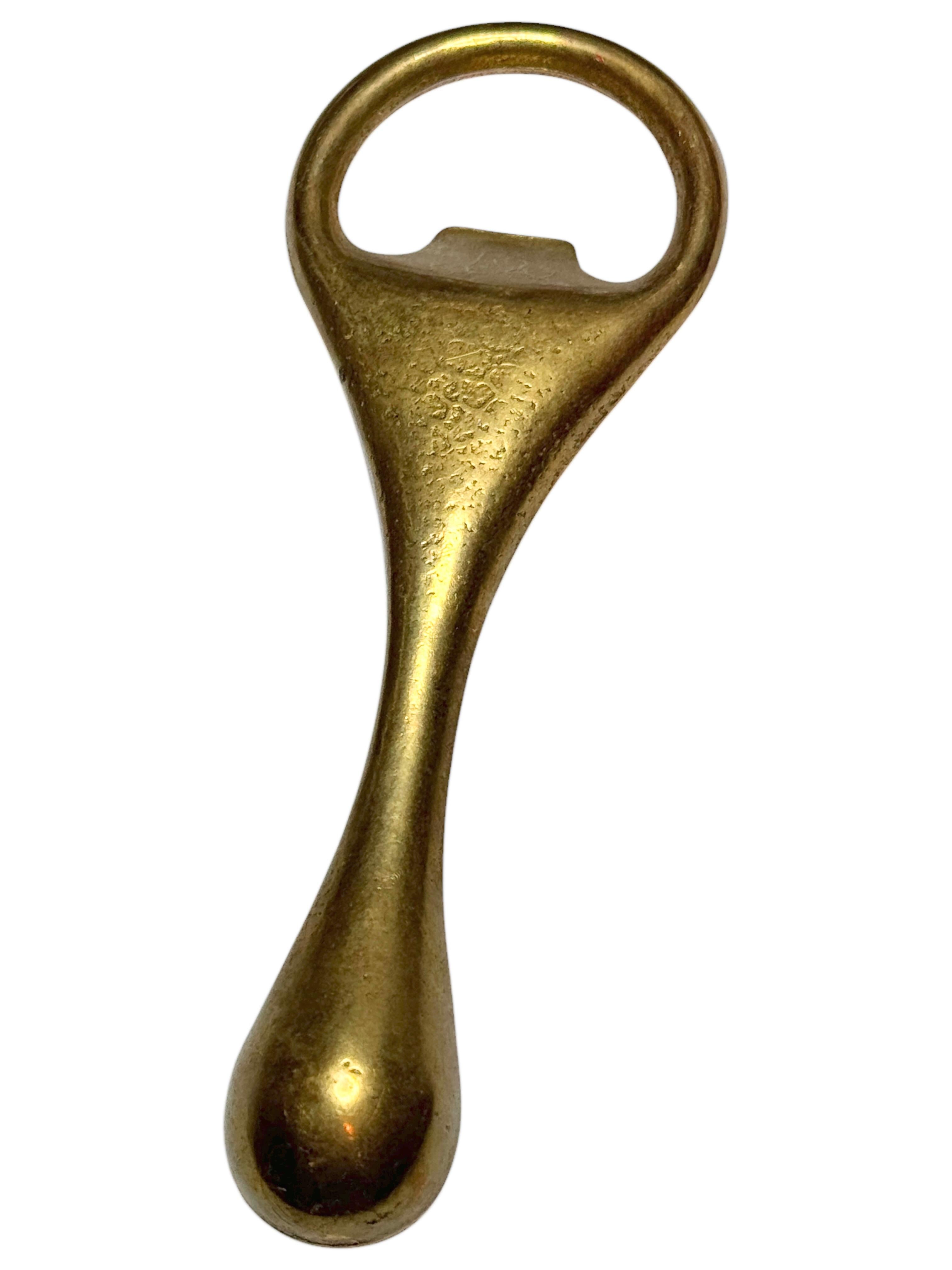 Vintage Brass Aubock Auböck Bottle Opener Mid-Century Modern Breweriana Barware en vente 2