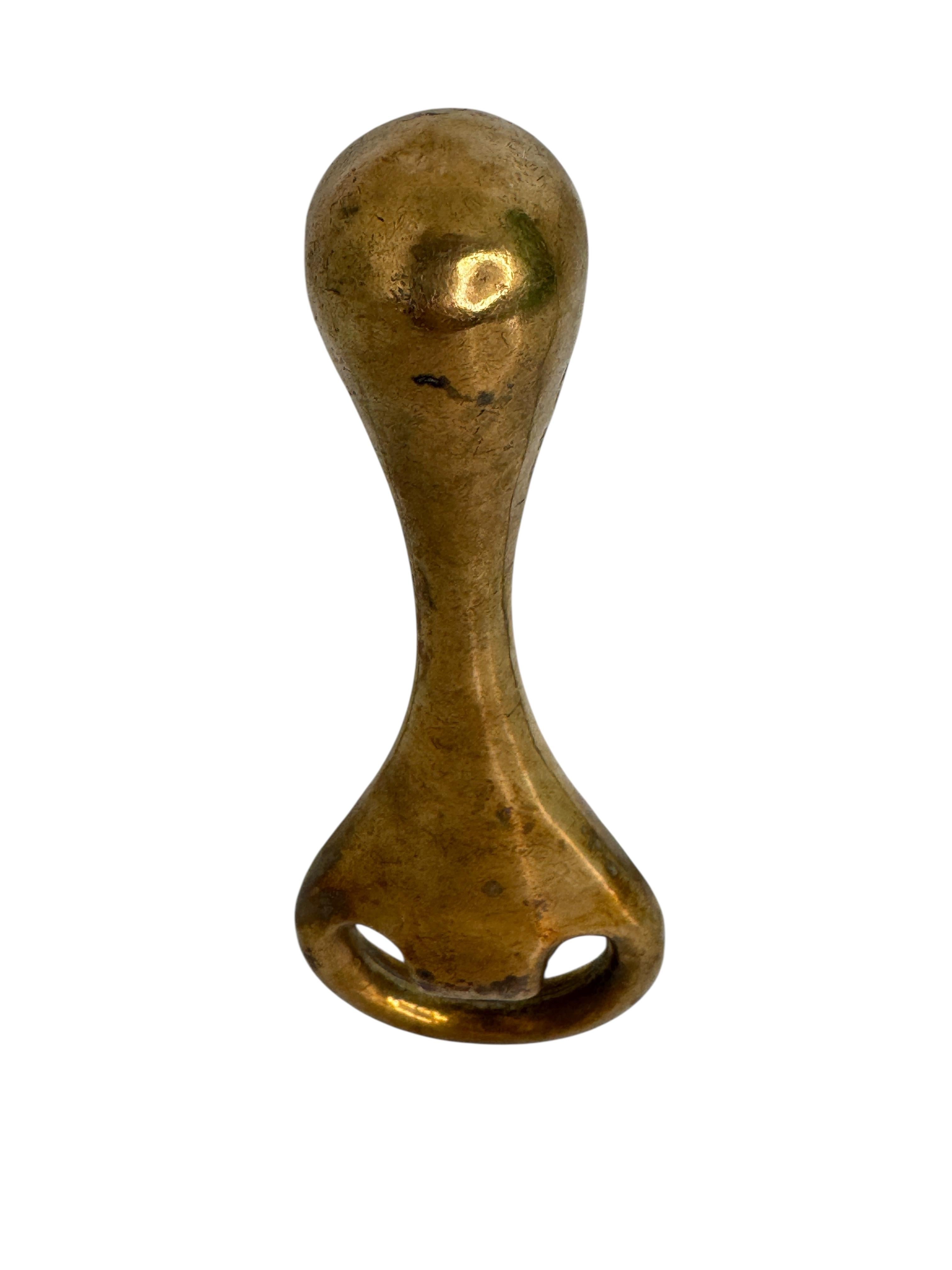 Milieu du XXe siècle Vintage Brass Aubock Auboeck Bottle Opener Mid-Century Modern Breweriana Barware en vente