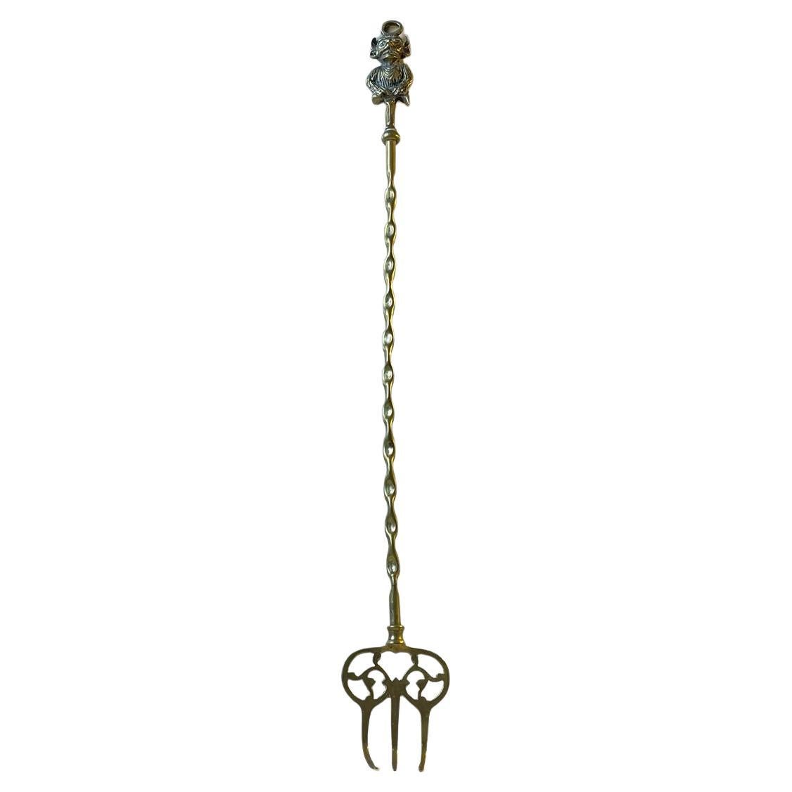 Vintage Brass Back Scratcher with the Imp / Demon of Lincoln Cathedral