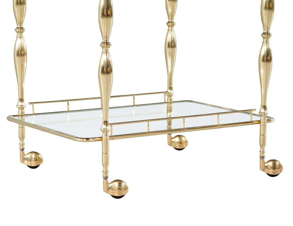 Vintage Brass Bar Cart 3