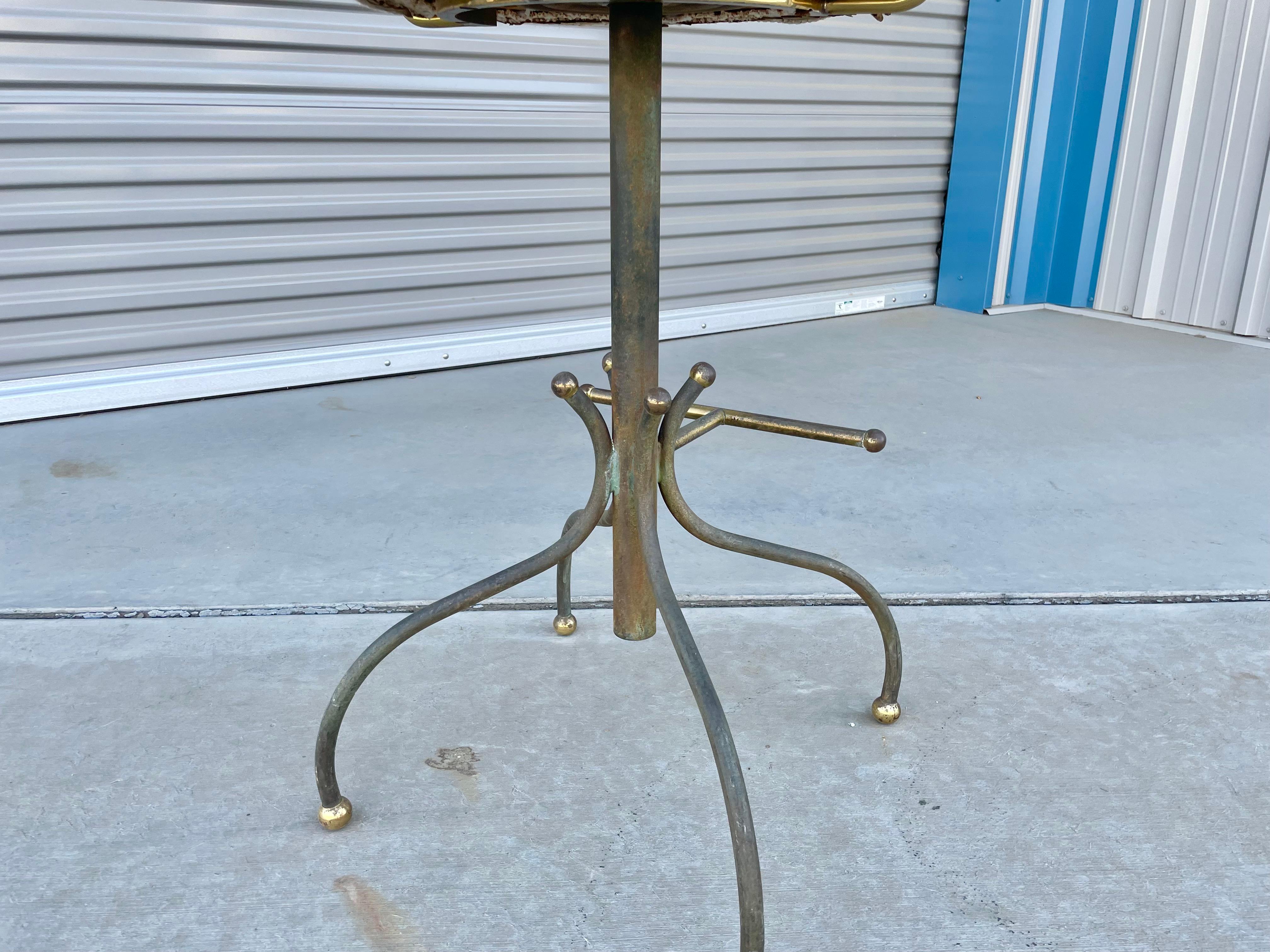 Vintage Brass Bar Stool by Charles Hollis Jones For Sale 3