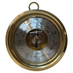 Vintage-Barometer aus Messing von Barigo Deutschland, 1980er Jahre