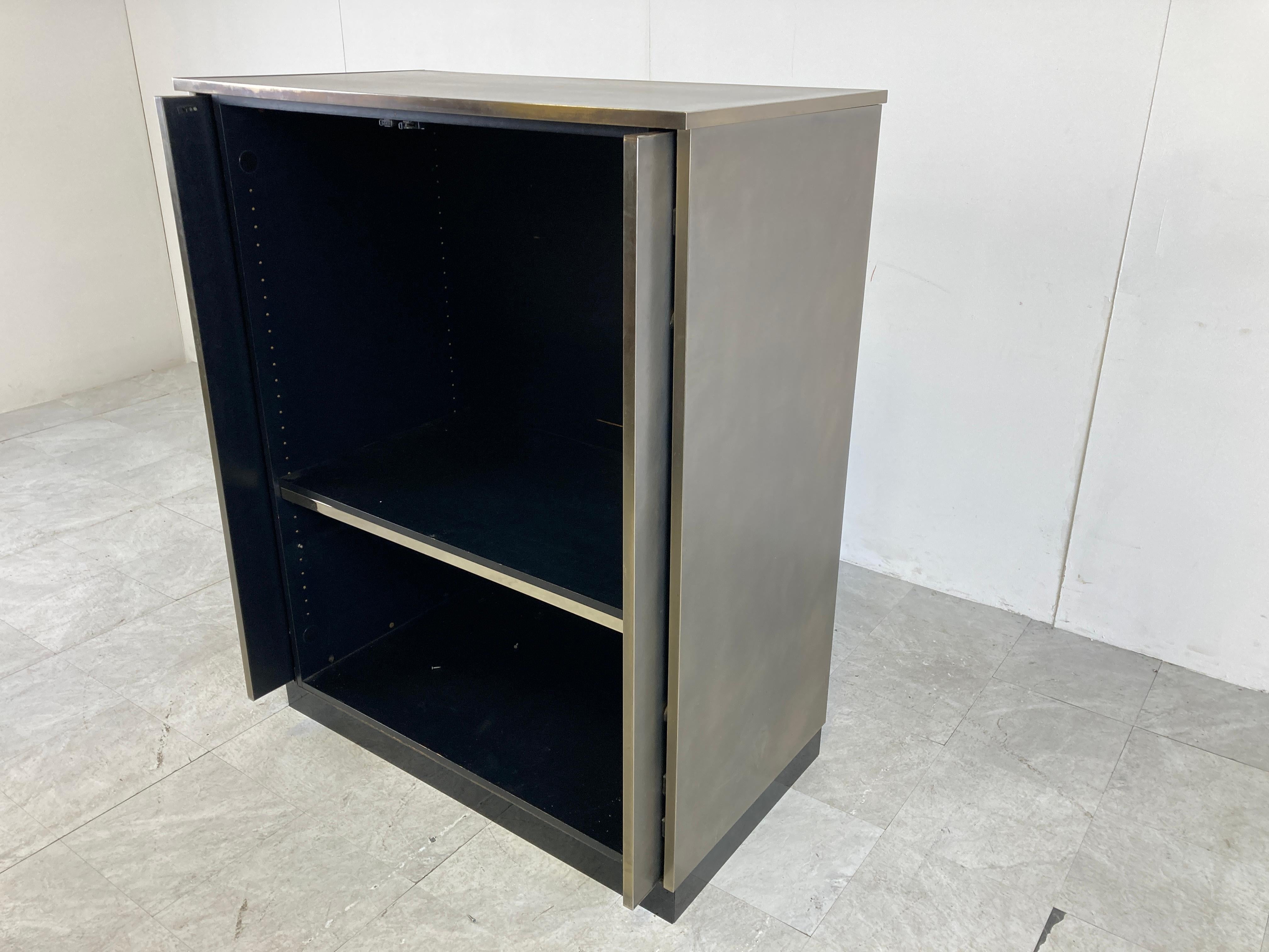 Vintage Brass Belgochrom Bar Cabinet, 1980s 1