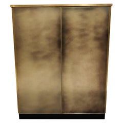 Vintage Brass Belgochrom Bar Cabinet, 1980s