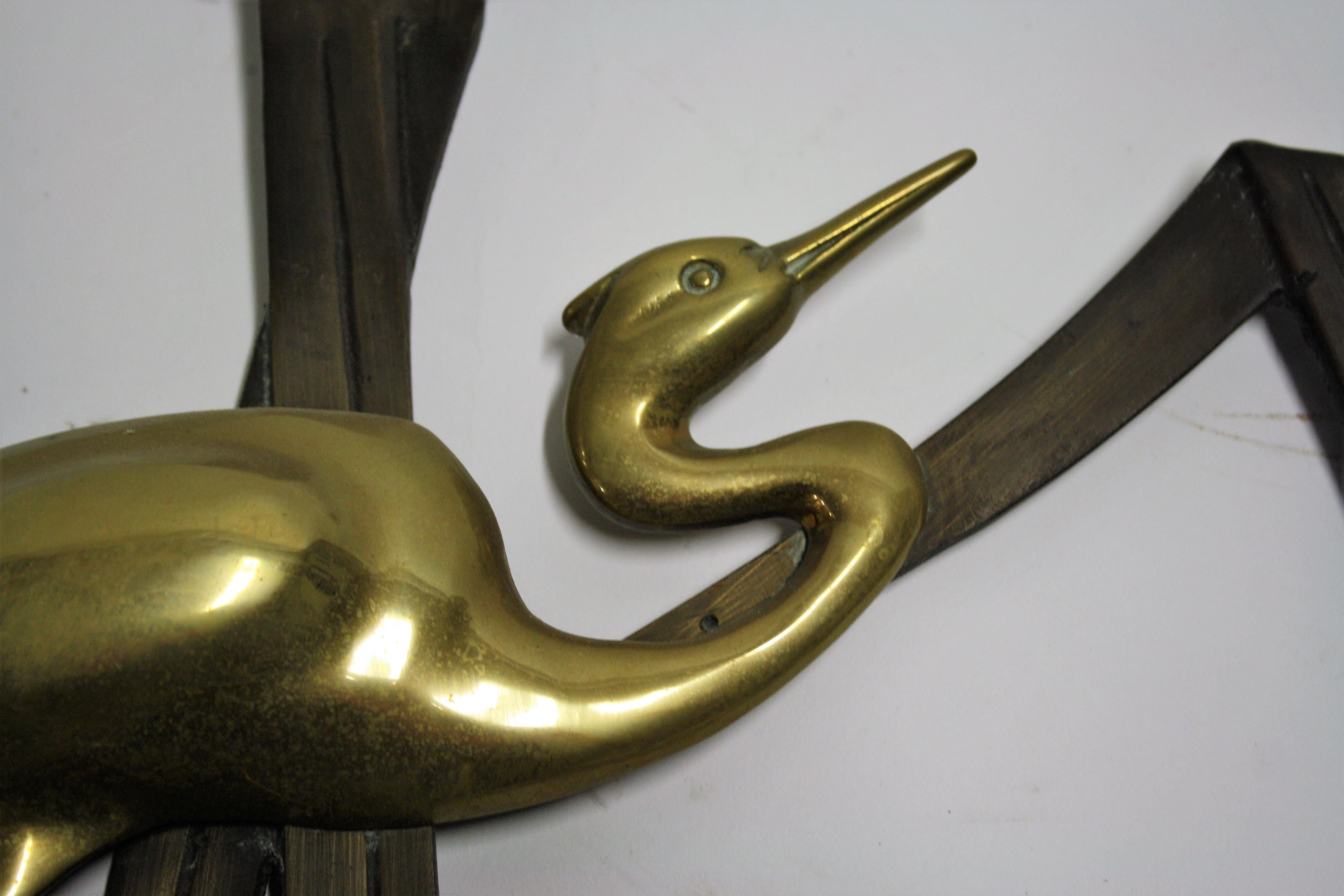 Vintage Brass Bird Sculpture, 1970s In Excellent Condition In HEVERLEE, BE