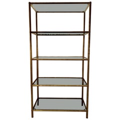 Libreria in ottone vintage