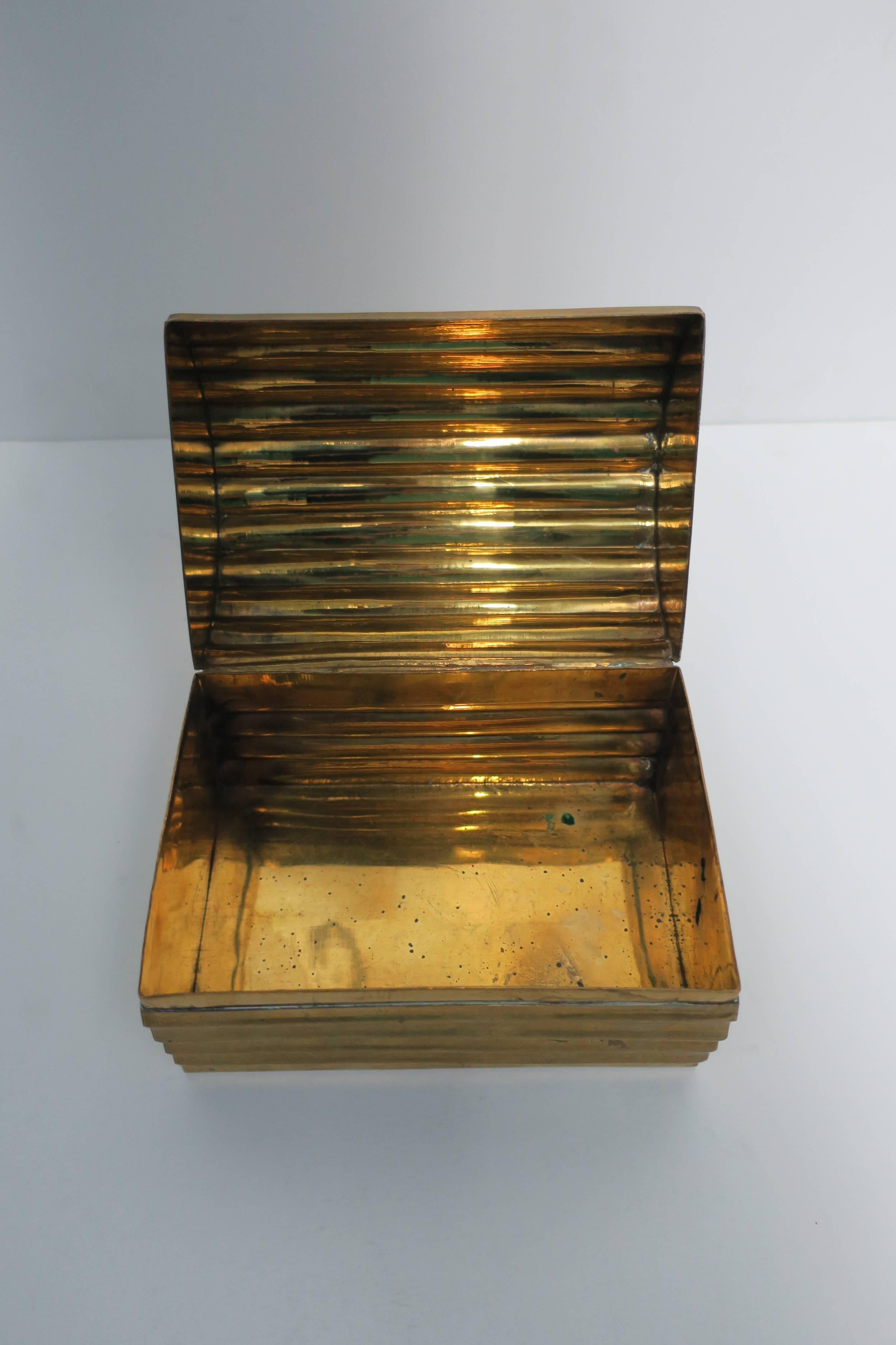 Vintage Brass Box In Good Condition In New York, NY
