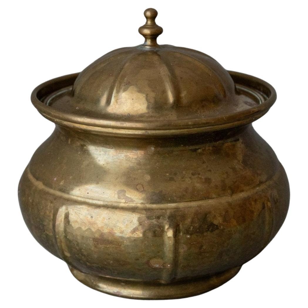 Scatola d
ottone vintage con coperchio - Realizzata a mano in Italia, anni 
50