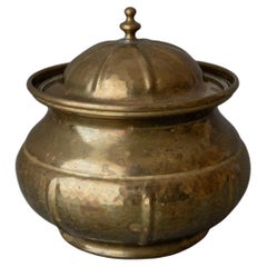 Vintage Brass Box with Lid - Handmade Italy, 1950s