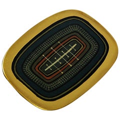 Vintage Brass Brooch by Hans-Agne Jakobsson, Markaryd, Sweden, 1960s