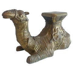 Vintage Brass Camel Garden Seat