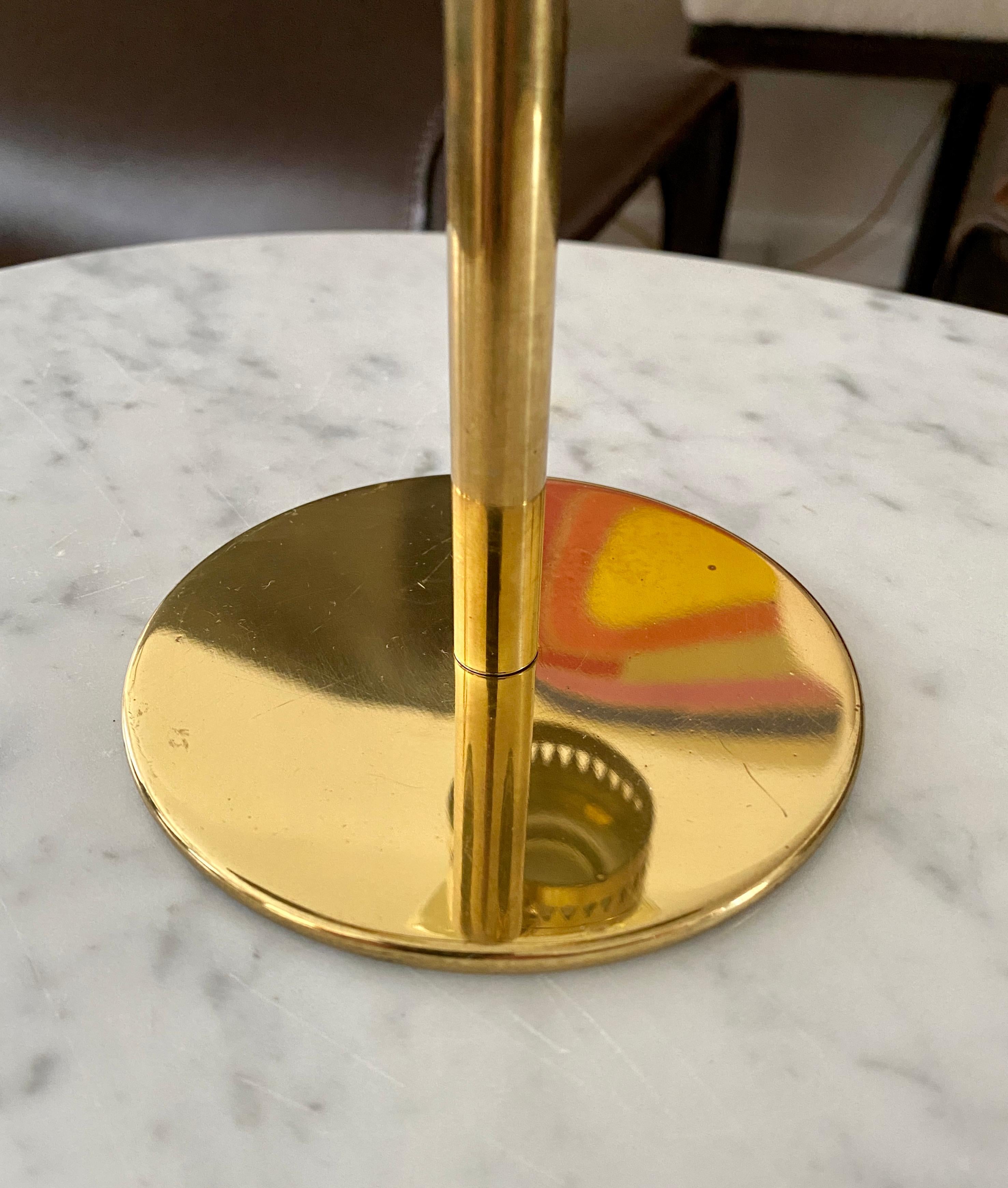 Vintage Brass Candelabra Designed by Hans-Agne Jakobsson Ab, Model L-67 For Sale 4