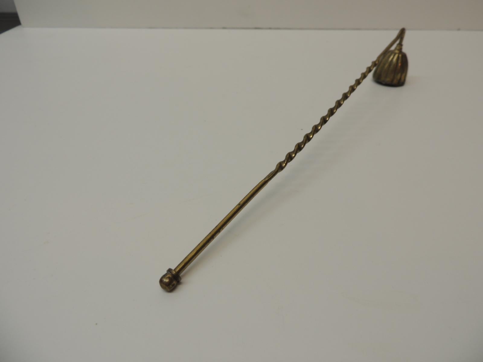 antique brass candle snuffer