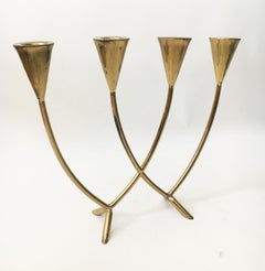 Vintage Brass Candlestick, Austria, 1950s