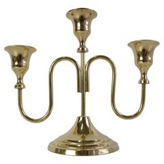 Candelero vintage de latón, Checoslovaquia, años 60.