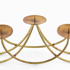Vintage Brass Candletree by Harald Buchrucker, Germany, 1950s