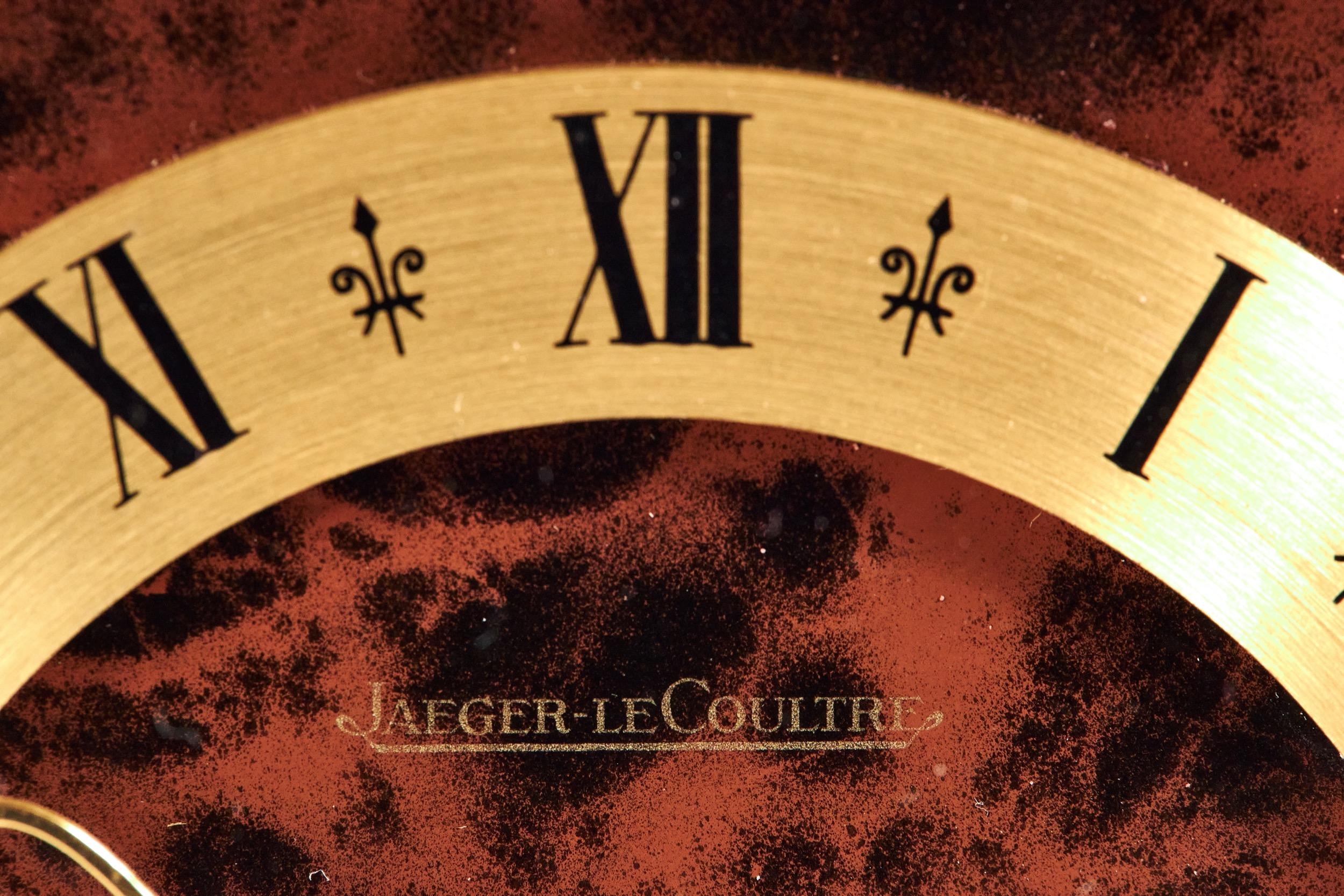 Industrial Vintage Brass cased Jaeger le Coultre  Mantel clock