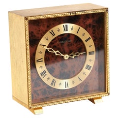 Vintage Brass cased Jaeger le Coultre  Mantel clock