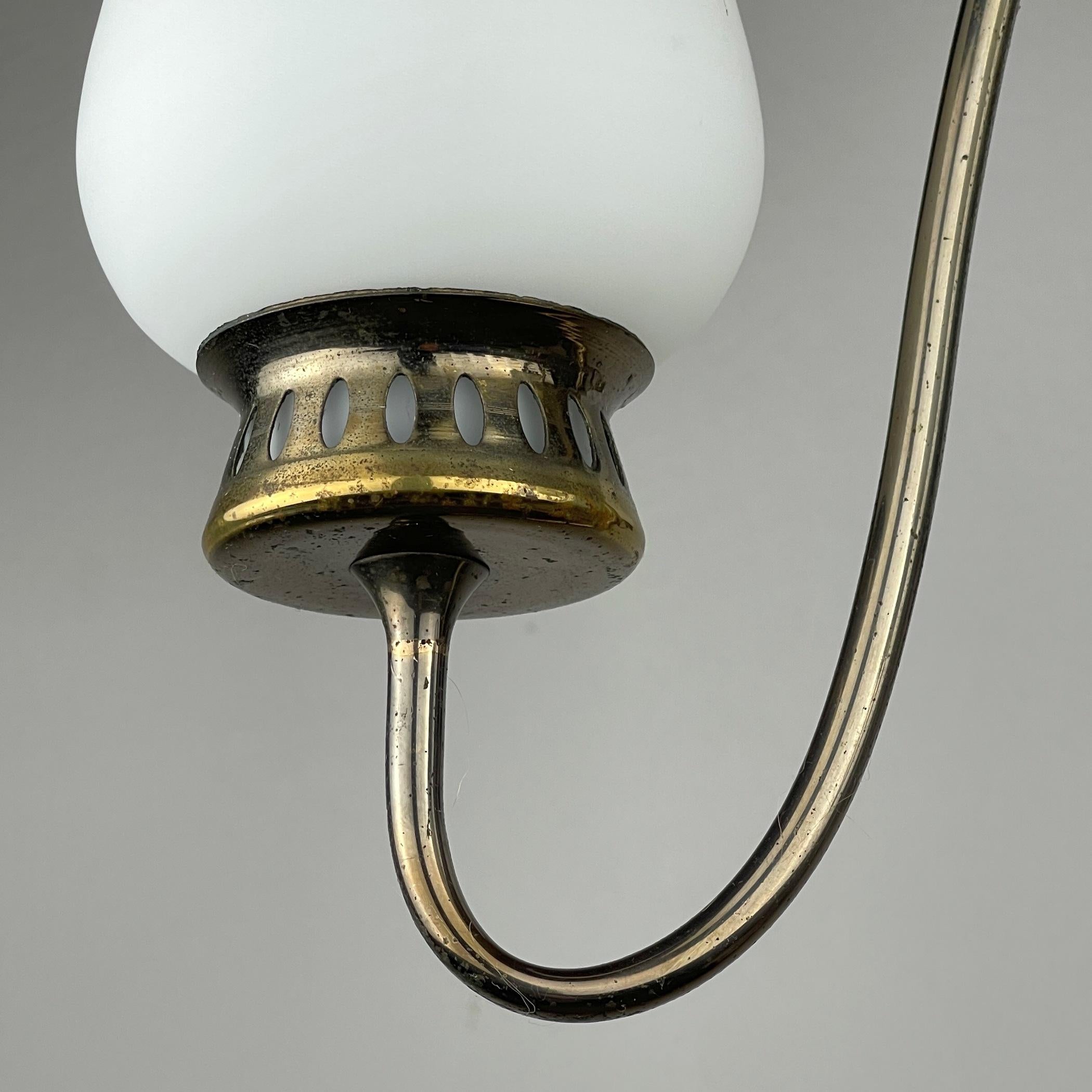 Vintage Brass Chandelier, Italy, 1960s  For Sale 5