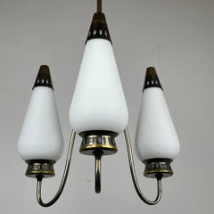 Vintage Brass Chandelier, Italy, 1960s