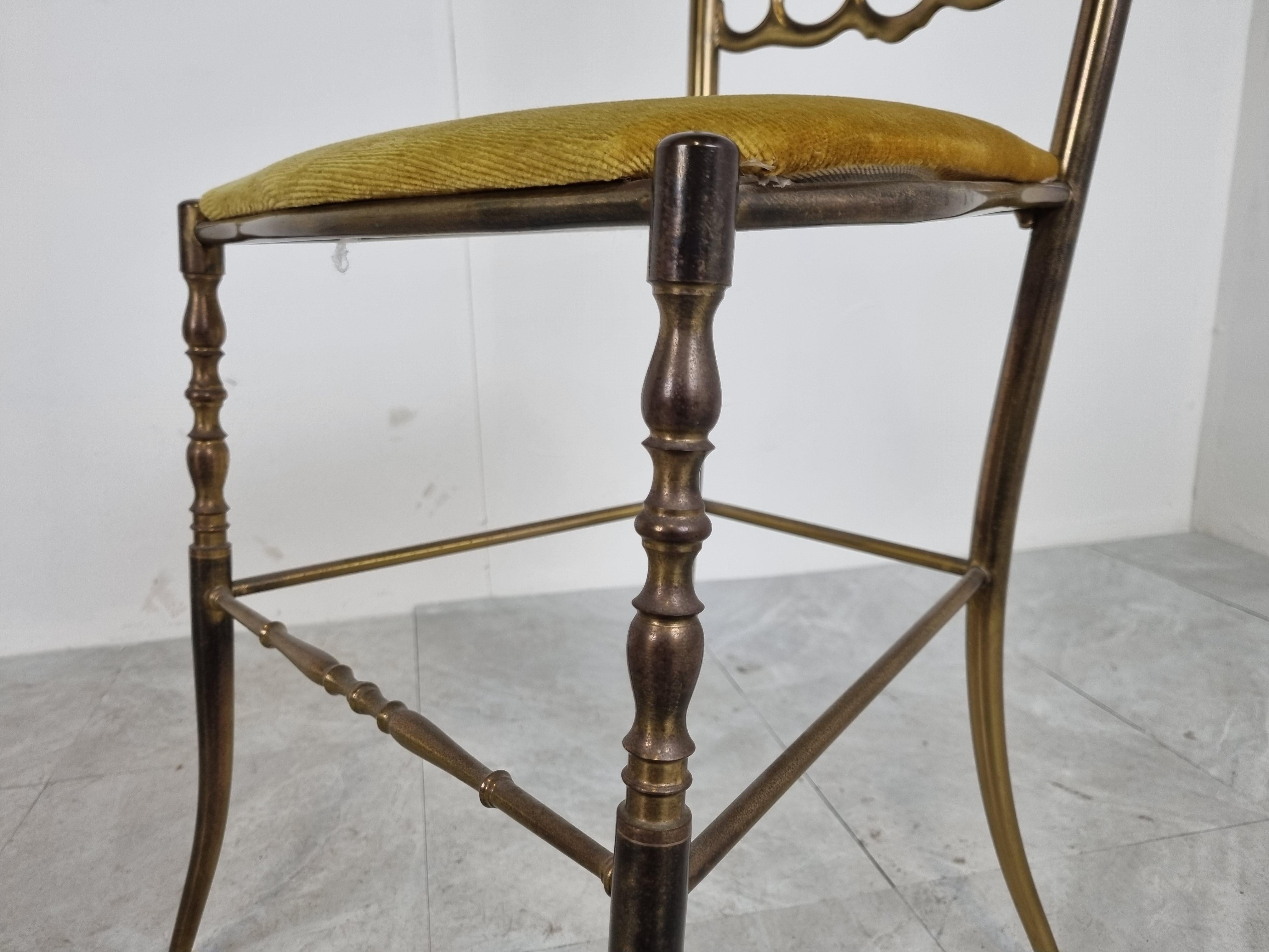 Vintage Brass Chiavari Chair, 1960s 3