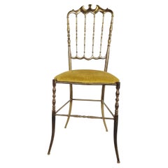 Vintage Brass Chiavari Chair, 1960s