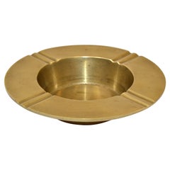 Vintage Brass Cigar Ashtray Mid-Century Modern Vide-Poche Catchall Tobacco Piece
