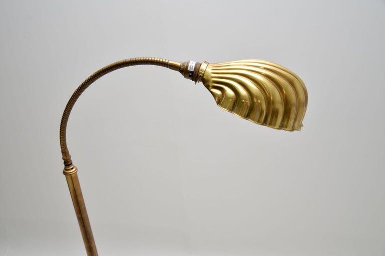 Vintage Brass Clam Shell Floor Lamp by Christopher Wray at 1stDibs |  vintage clam shell floor lamp, vintage shell floor lamp, brass clam shell  lamp