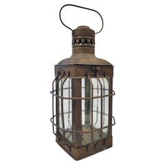 Farol de latón vintage Clipper Ship