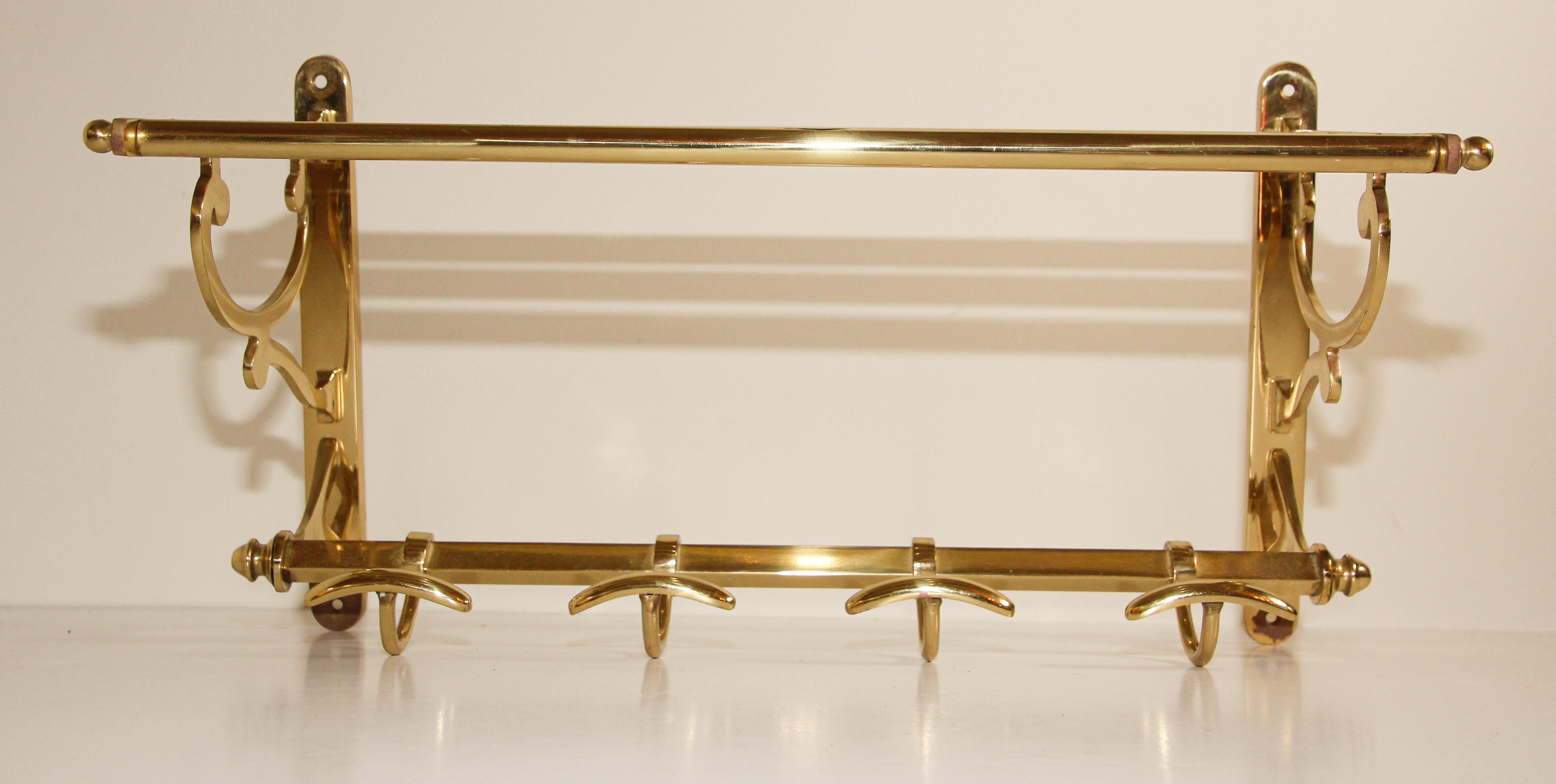 12 Vintage Brass or Metal Star-shaped Hooks 