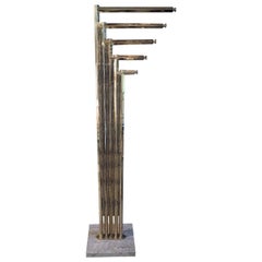 Vintage Brass Coat Stand by Rome Rega Attributed, 1970