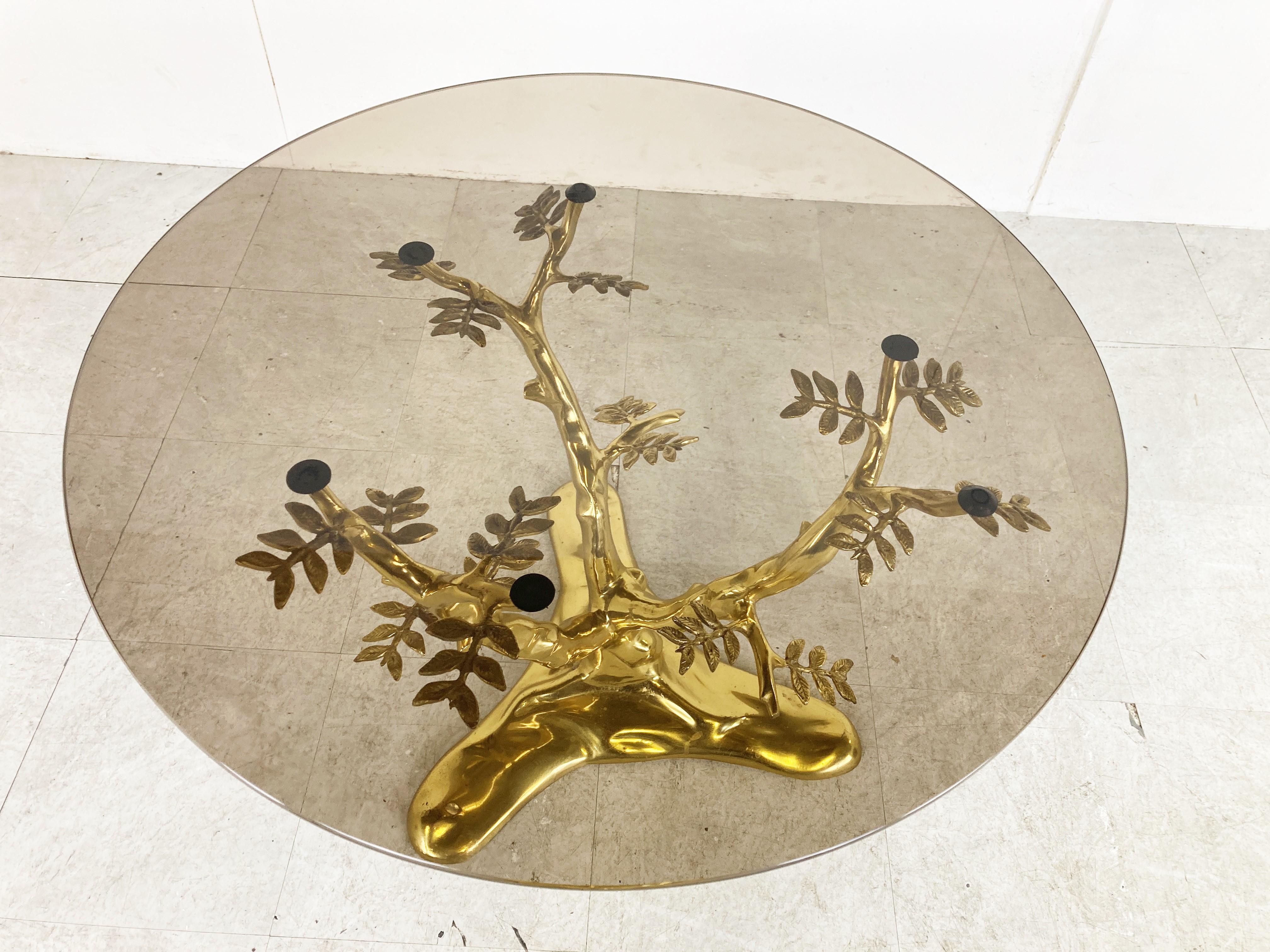 Vintage Brass Coffee Table, 1970s In Good Condition For Sale In HEVERLEE, BE