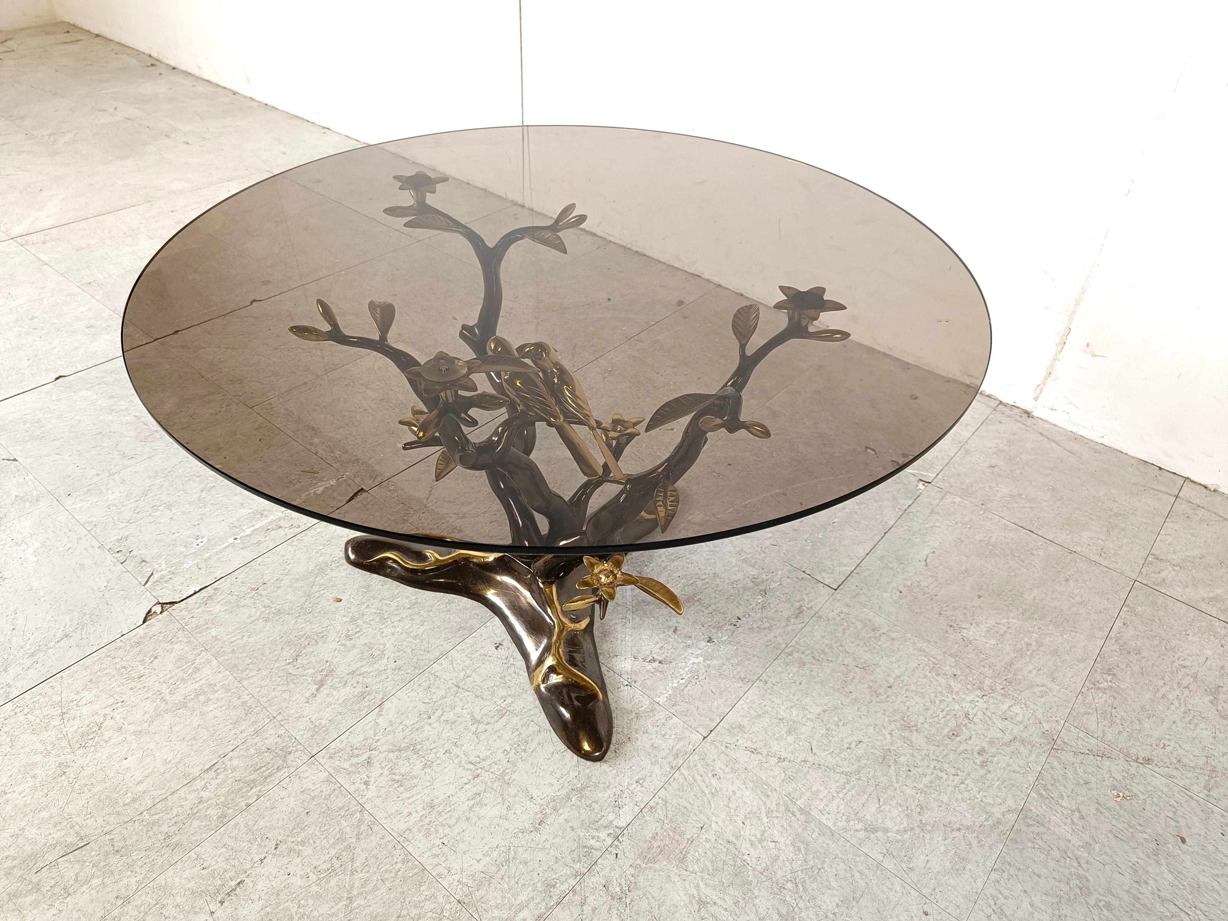Vintage brass coffee table, 1970s In Good Condition In HEVERLEE, BE