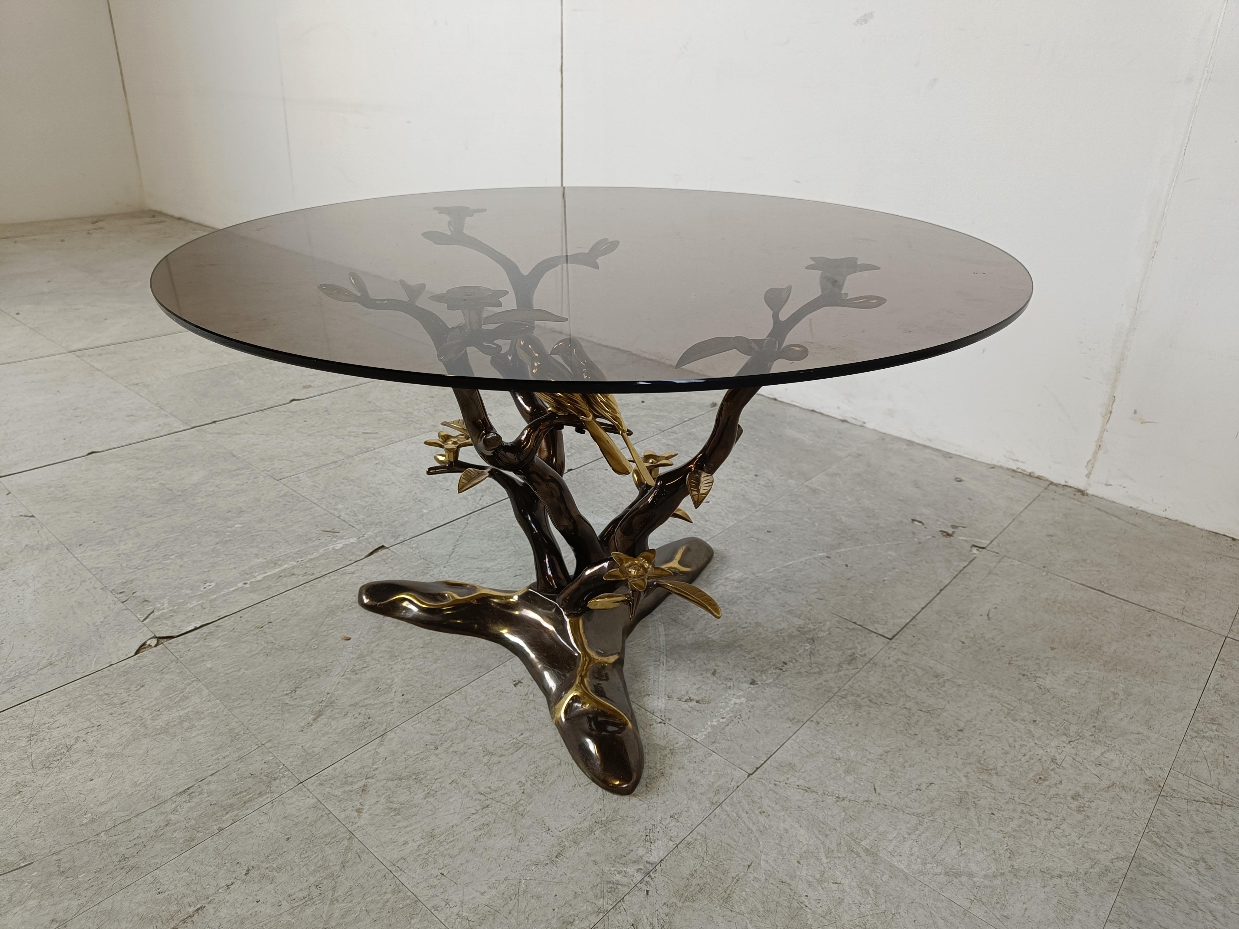 Late 20th Century Vintage brass coffee table, 1970s
