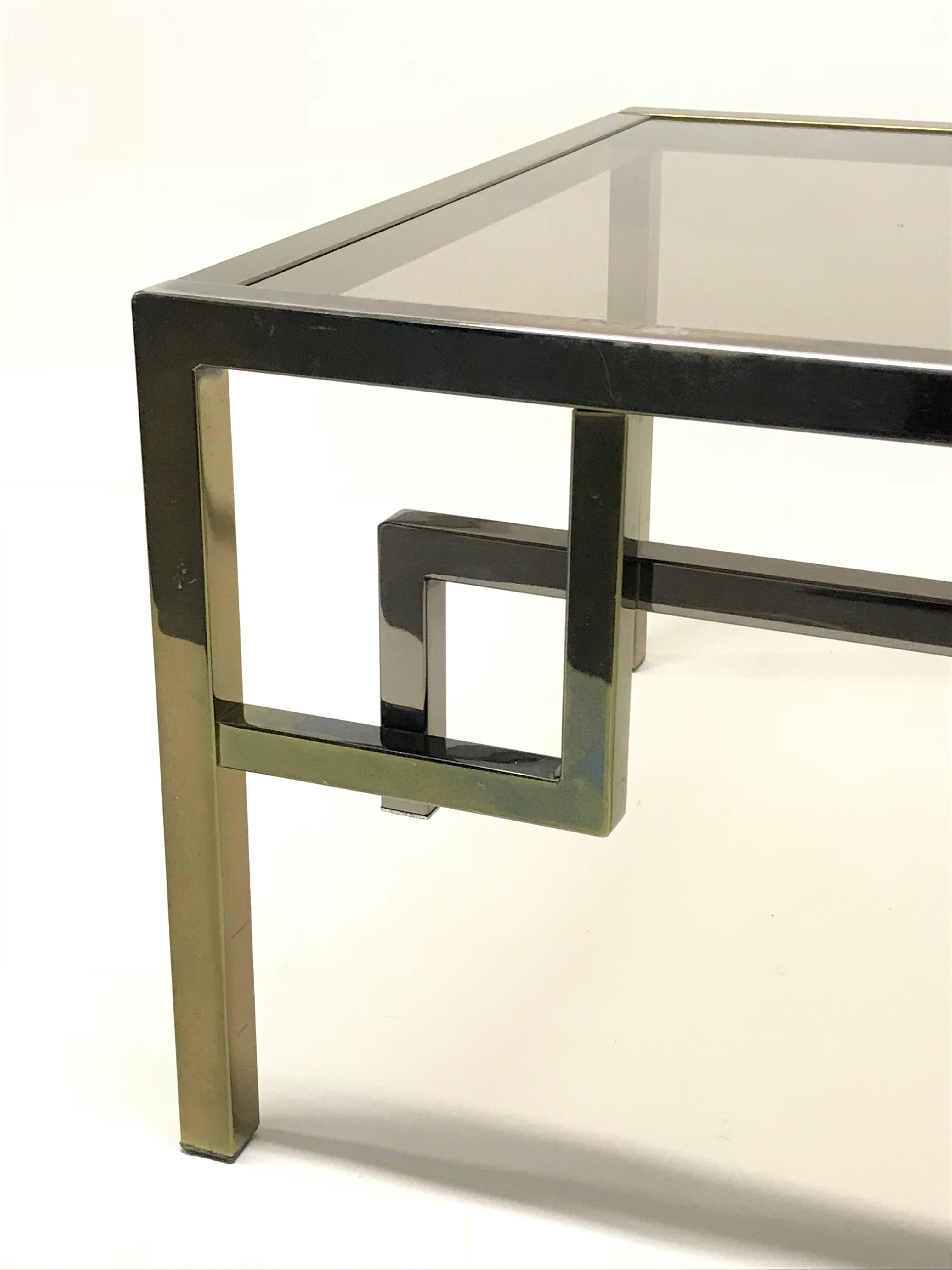 Vintage Brass Coffee Table, 1970s (Messing)