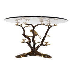 Vintage brass coffee table, 1970s