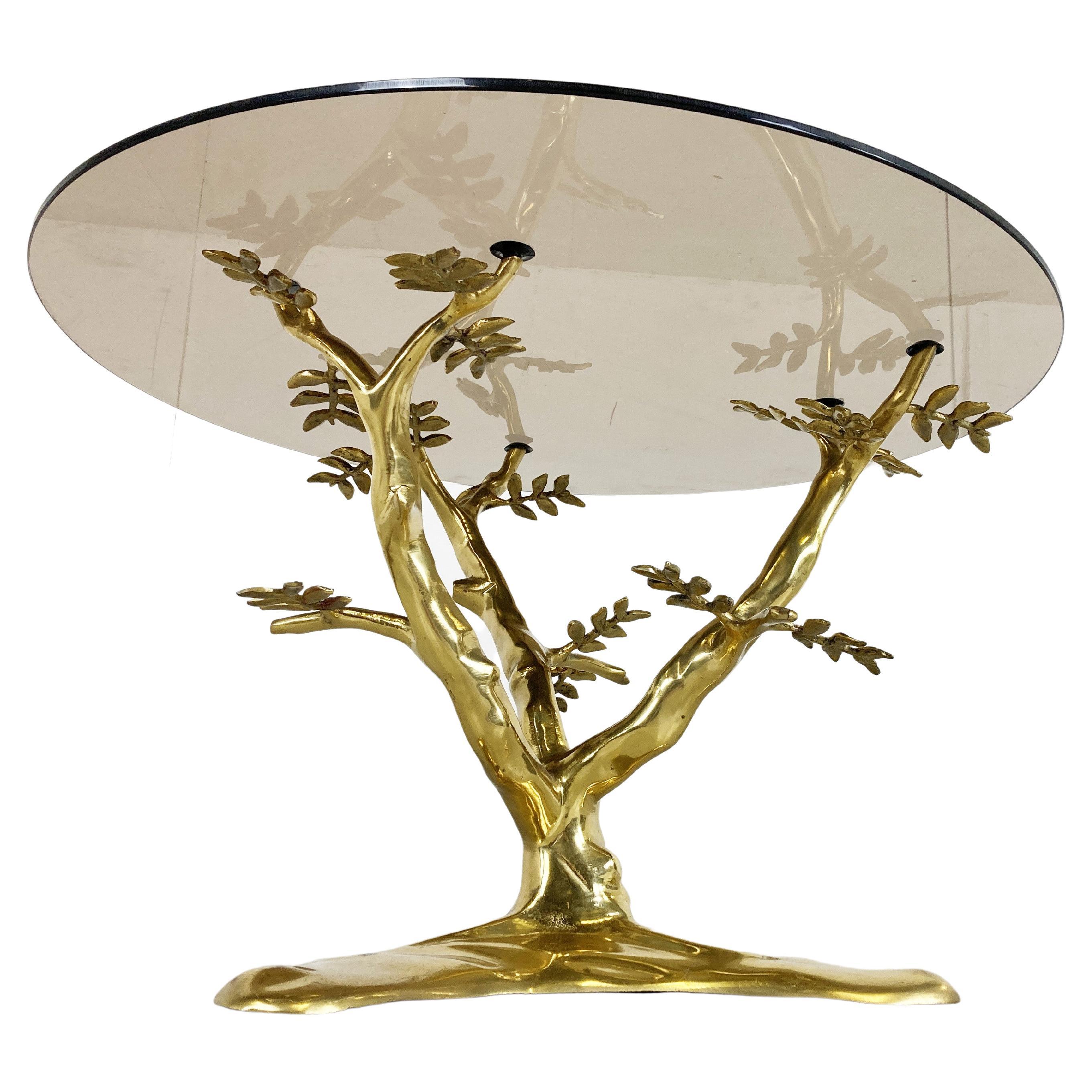 Vintage Brass Coffee Table, 1970s For Sale