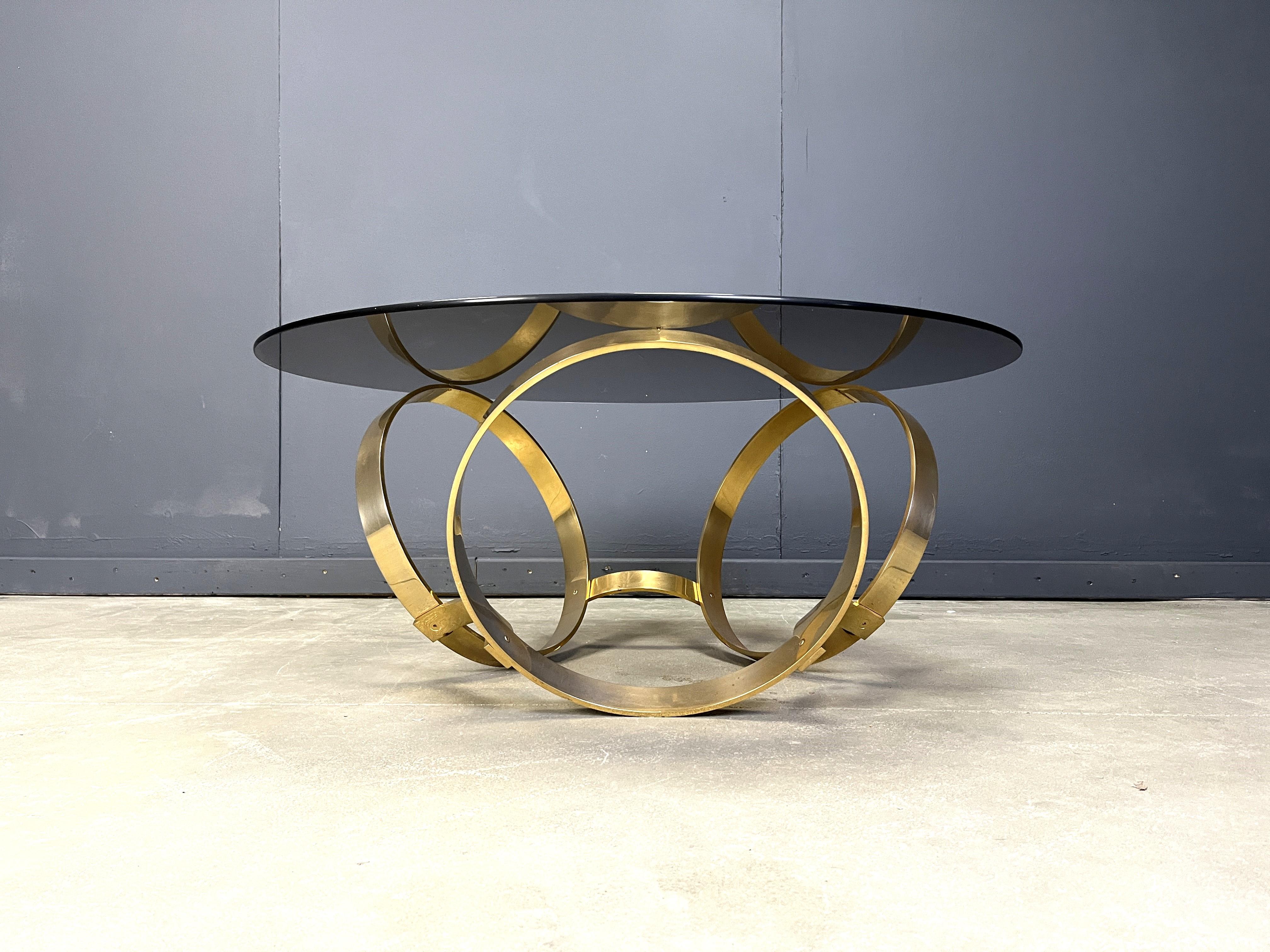 Ère spatiale Table basse vintage attribuée à Knut Hesterberg, 1970 en vente