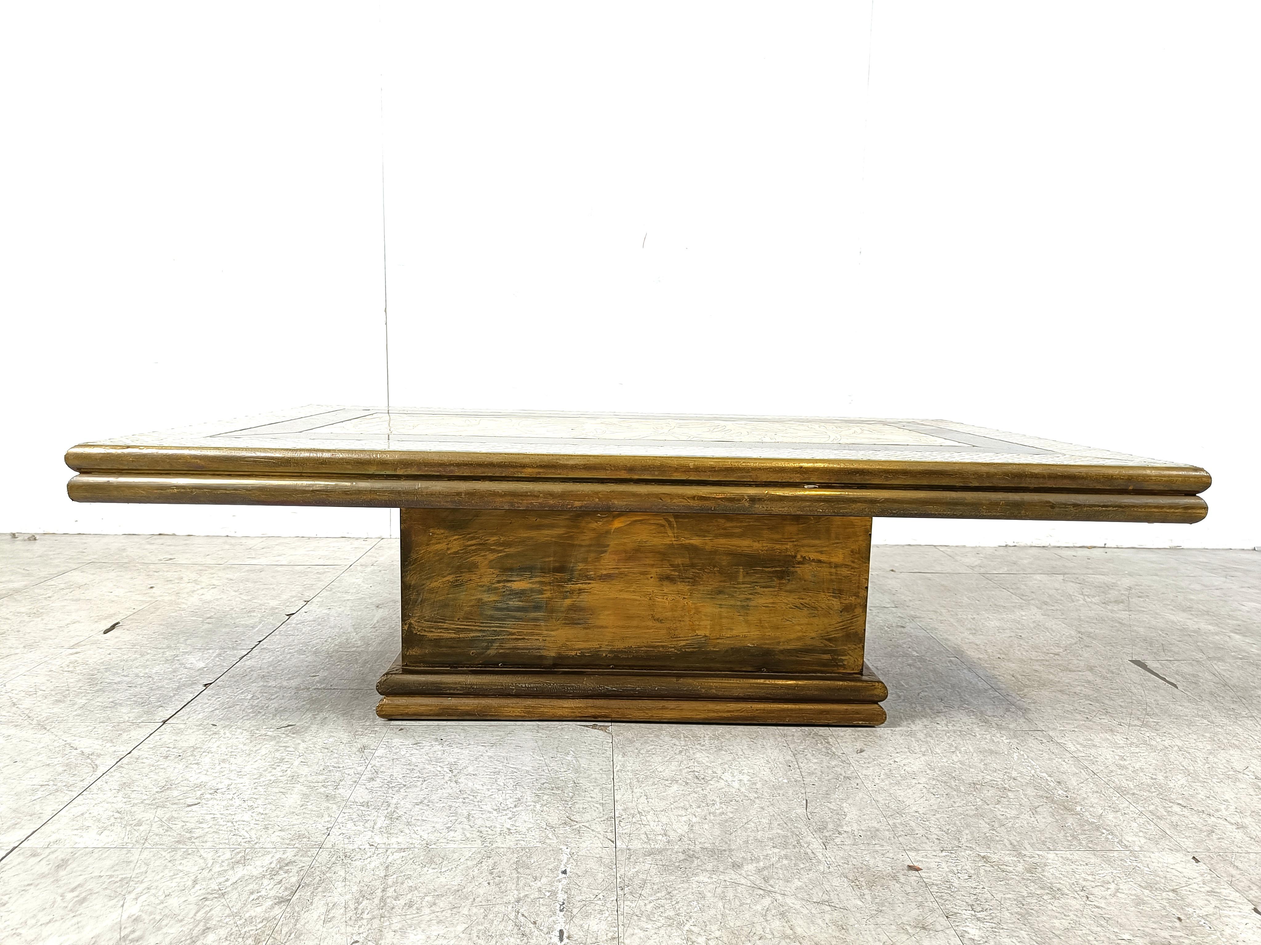 Métal Table basse vintage Rodolfo Dubarry, 1970 en vente