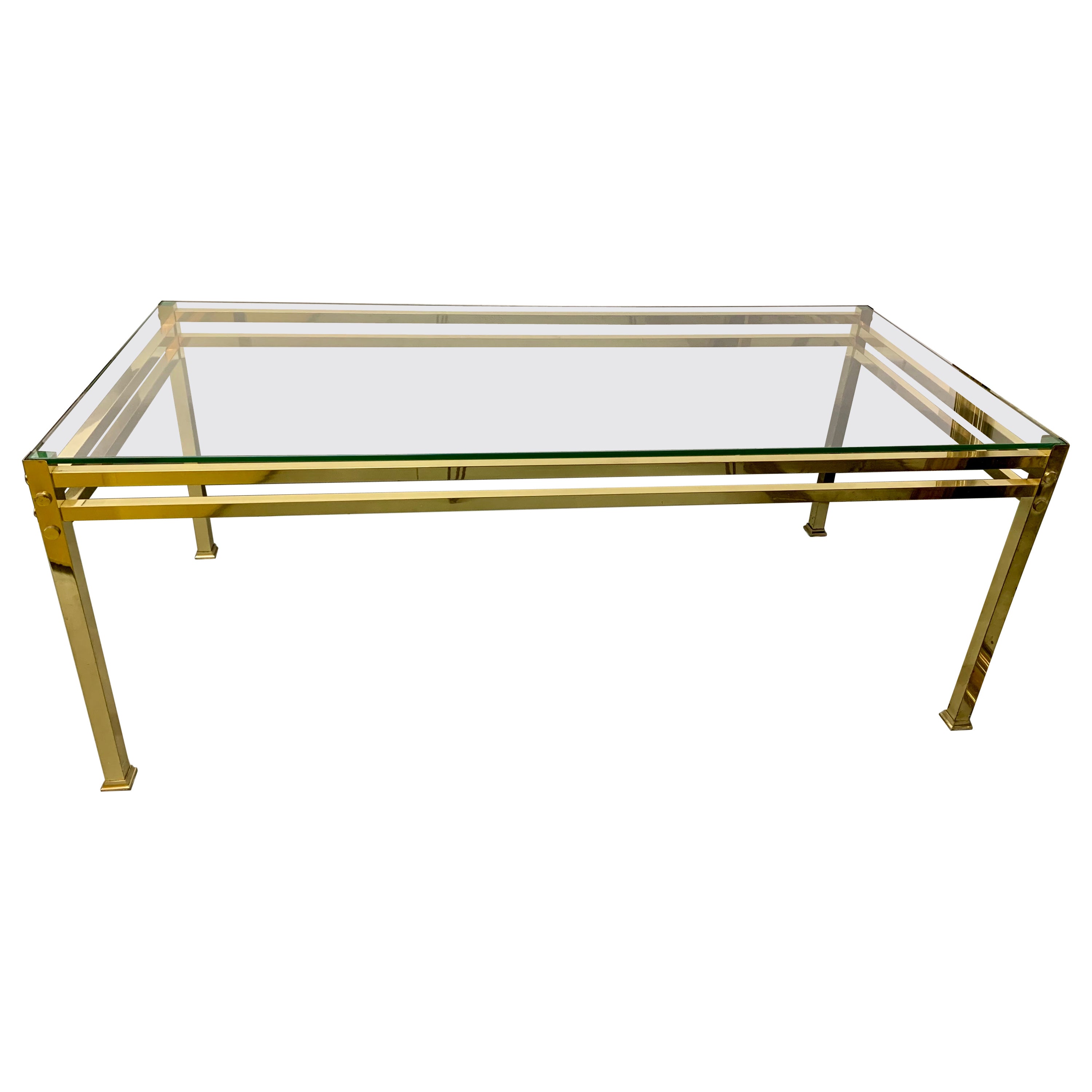 Vintage Brass Coffee Table