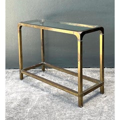 Vintage Brass Console Table After Mastercraft