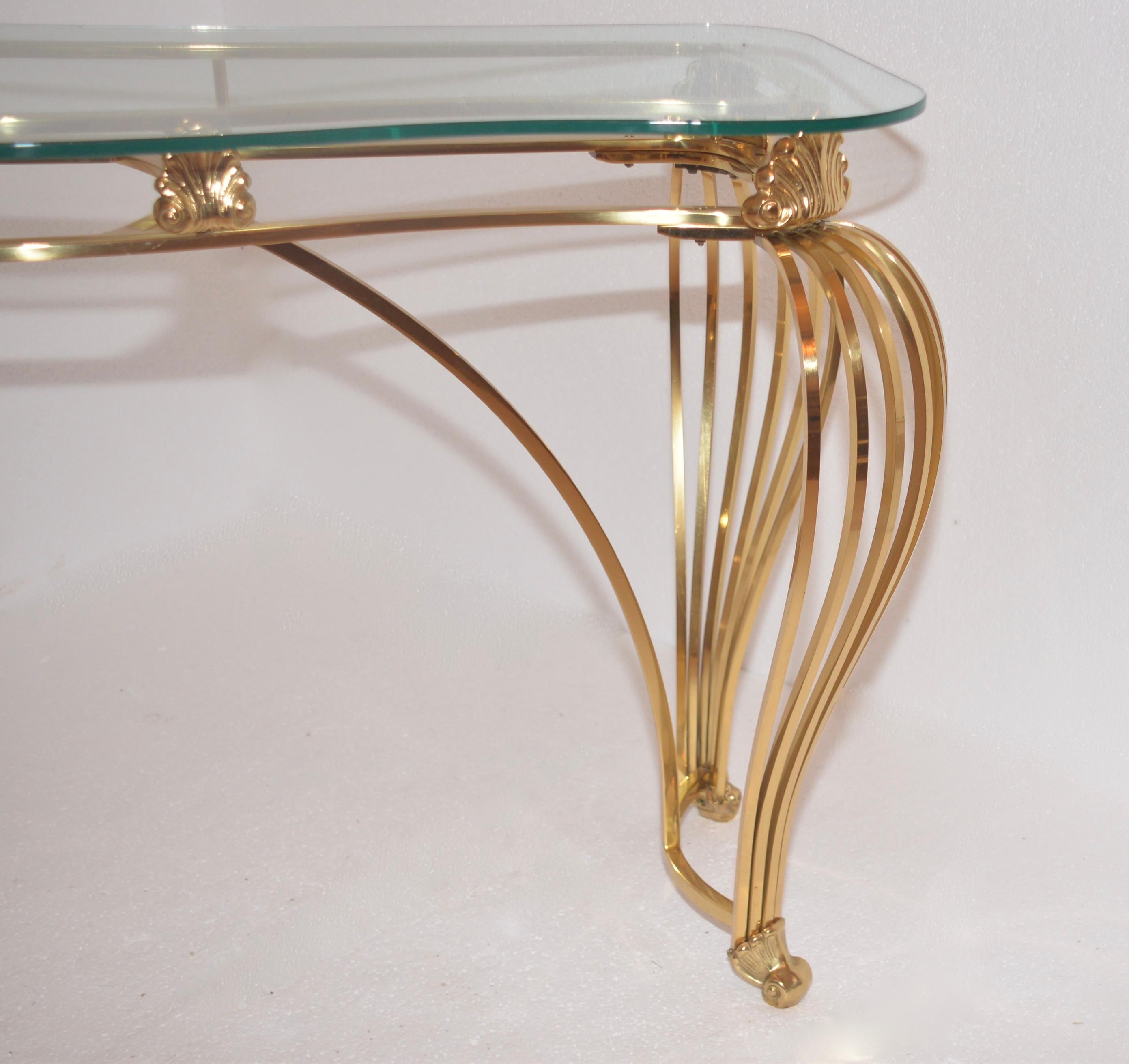 Vintage Brass Console Table 1