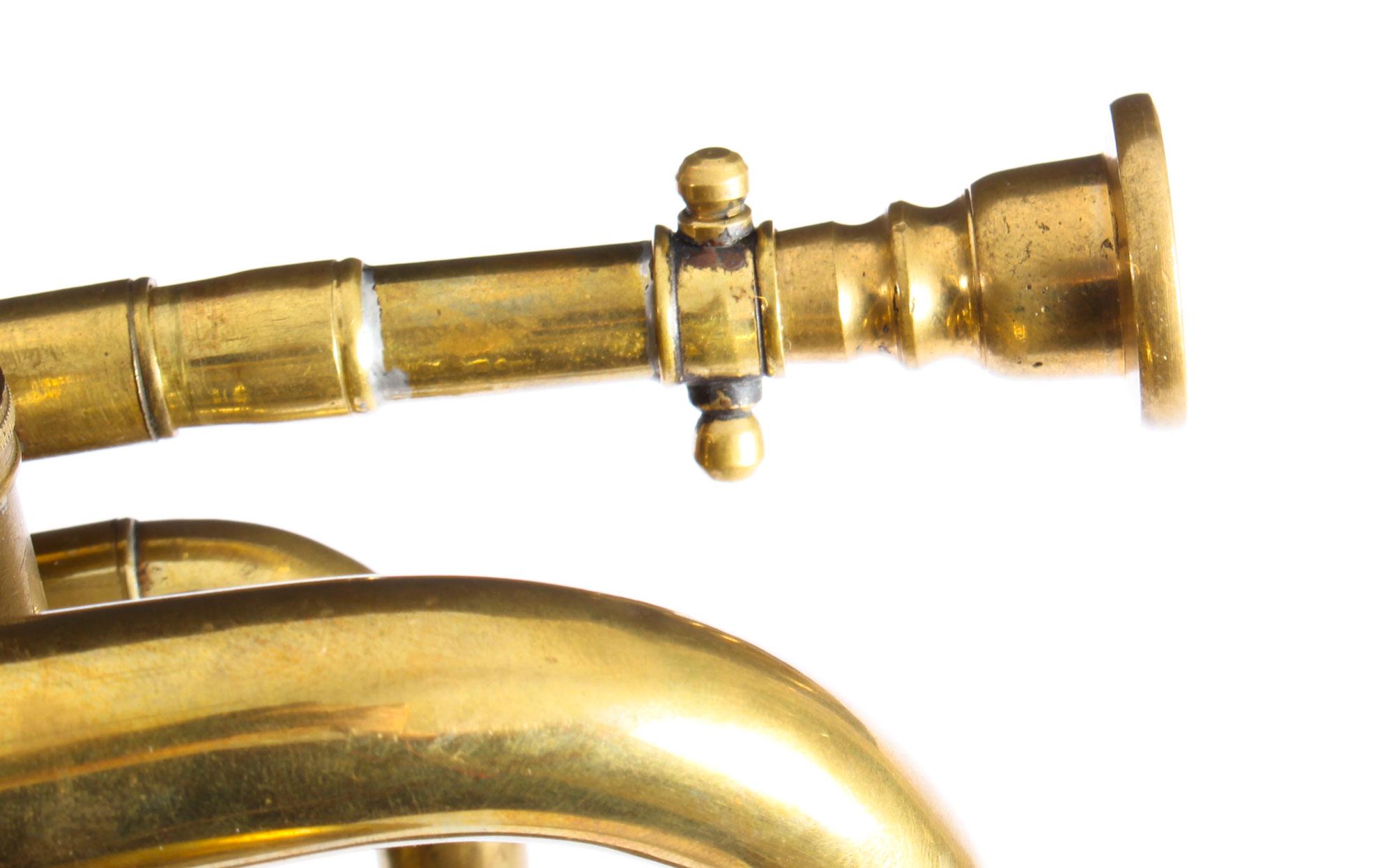 Vintage Brass Cornet Trumpet by Boosey London Heley, Mid-20th Century 1