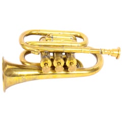 Used Brass Cornet Trumpet by Boosey London Heley, Mid-20th Century