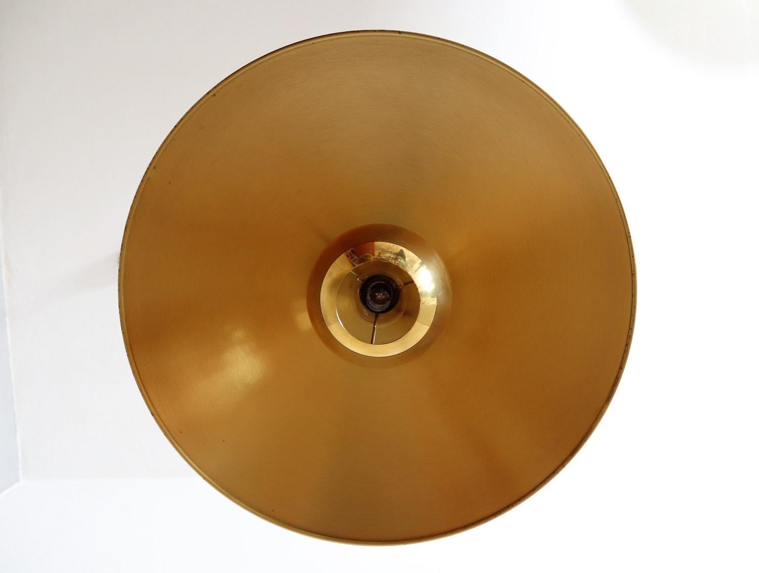 Vintage Brass Counterweight Pendant Light Onus 55 by Florian Schulz, 1970s 10
