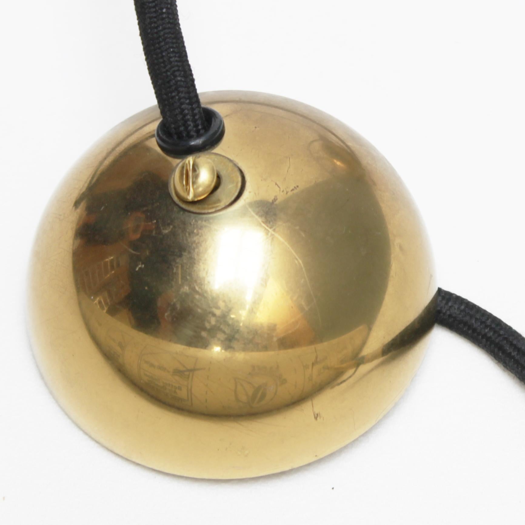 Vintage Brass Counterweight Pendant 'Onos 55' by Florian Schulz, Germany 7